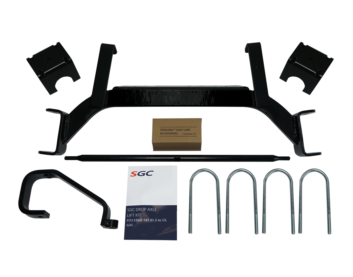 EZGO TXT LIFT KIT LKTX06 – SGC Lift Kit – 6″ Drop Axle kit for EZGO TXT/PDS (2001.5-2008) Gas