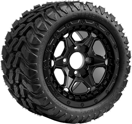 12 INCH GOLF CART WHEEL AND TIRE SET of 4