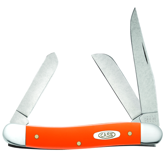 Smooth Orange Synthetic - Medium Stockman (4318 SS)