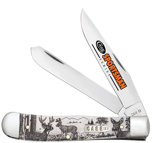 Sportsman Series - Embellished Smooth Natural Bone Trapper (6254 SS) - Deer