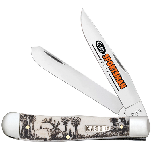 Sportsman Series - Embellished Smooth Natural Bone Trapper (6254 SS) - Elk