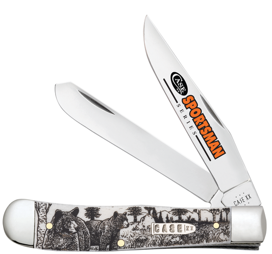 Sportsman Series - Embellished Smooth Natural Bone Trapper (6254 SS) - Bear