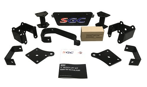 EZGO LIFT KIT LKTX04 – SGC Lift Kit – 5″ Block for EZGO TXT/PDS (2001.5-2013) Electric