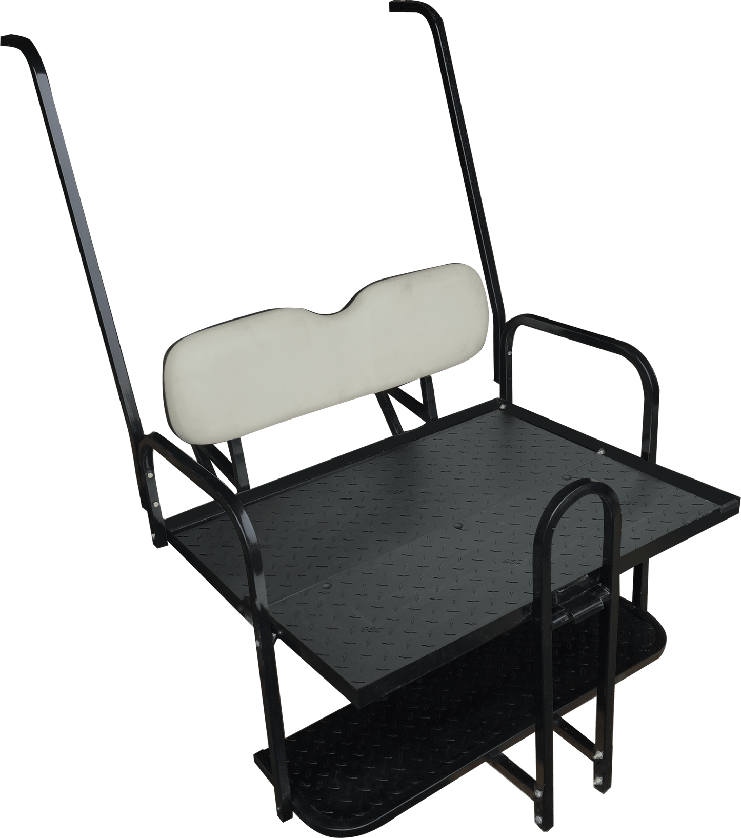 GOLF CART REAR SEAT BNDL-SFYM08-SC0025 BNDL-SFYM08-SC0025 – NOMAD Rear Flip Seat – Yamaha G14-G22 / Ivory Cushion Set
