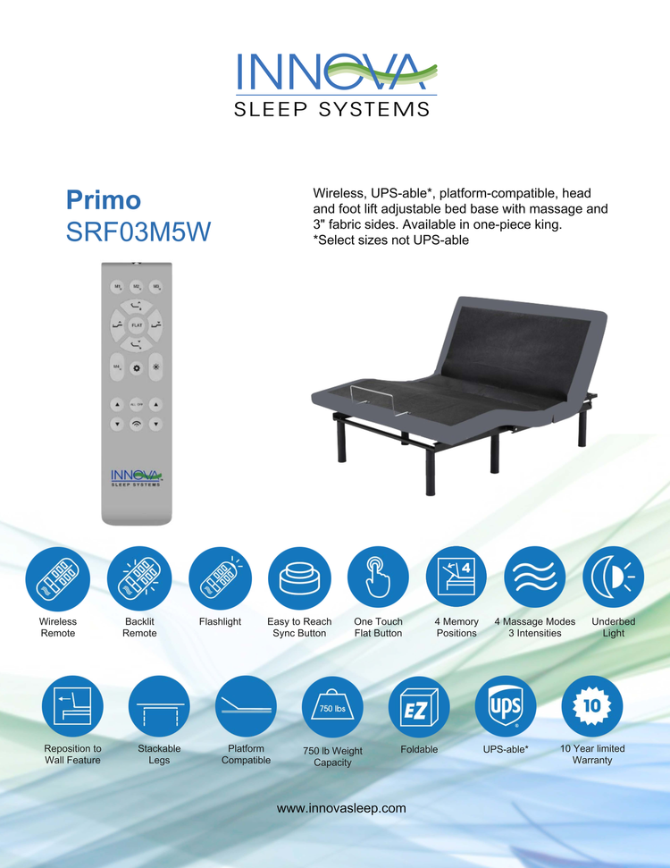 INNOVA PRIMO  ADJUSTABLE BED
