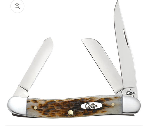Amber Bone SS - Peach Seed Jig Medium Stockman (6318 SS)