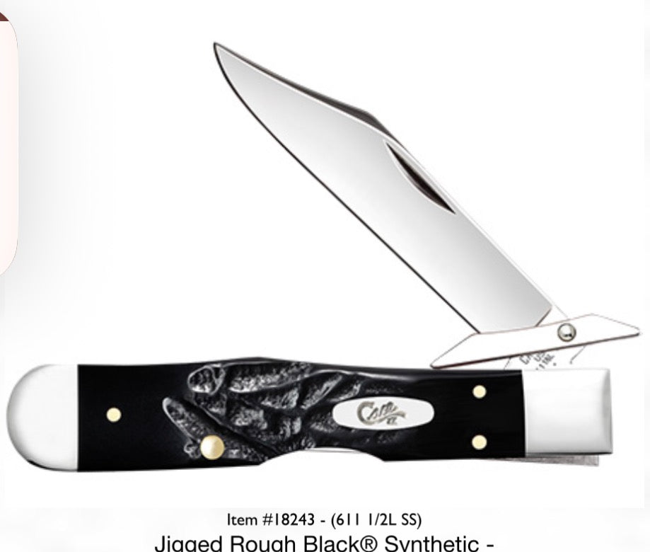 Jigged Rough Black® Synthetic - Cheetah® Cub (611 1/2L SS)