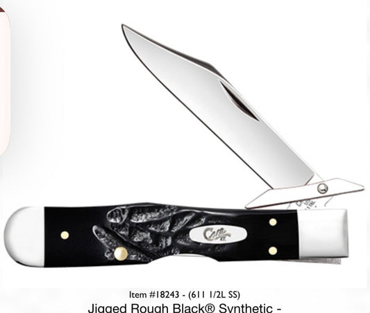 Jigged Rough Black® Synthetic - Cheetah® Cub (611 1/2L SS)