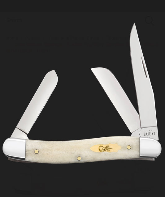 Natural Bone Smooth Medium Stockman (6318 SS)