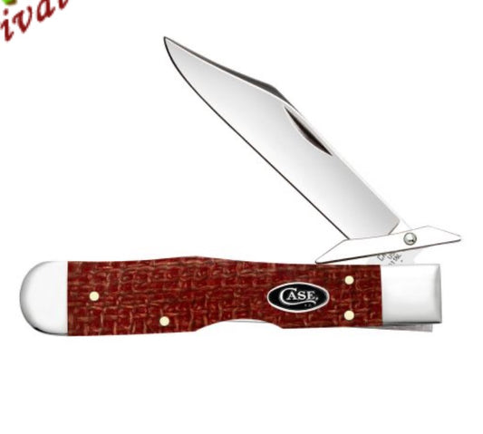 Dark Red Burlap Micarta® - Cheetah® Cub (1011 1/2L CS)