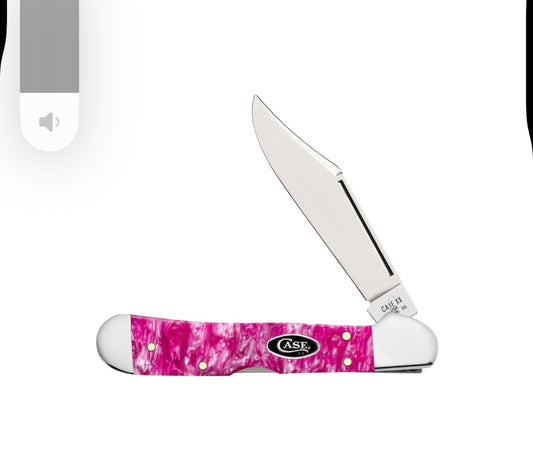 Smooth Pink Crackle Kirinite® Mini CopperLock® (101749L SS)