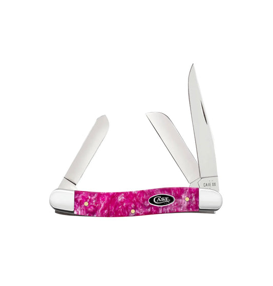 Smooth Pink Crackle Kirinite® Medium Stockman (10318 SS)