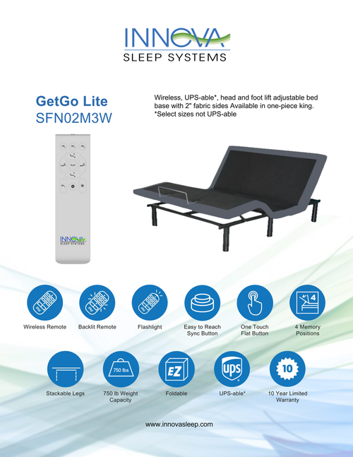 INNOVA GetGo Lite  Adjustable Bed Base