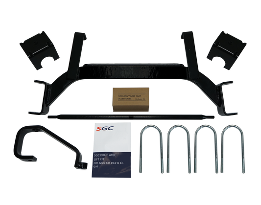 EZGO TXT LIFT KIT LKTX06 – SGC Lift Kit – 6″ Drop Axle kit for EZGO TXT/PDS (2001.5-2008) Gas