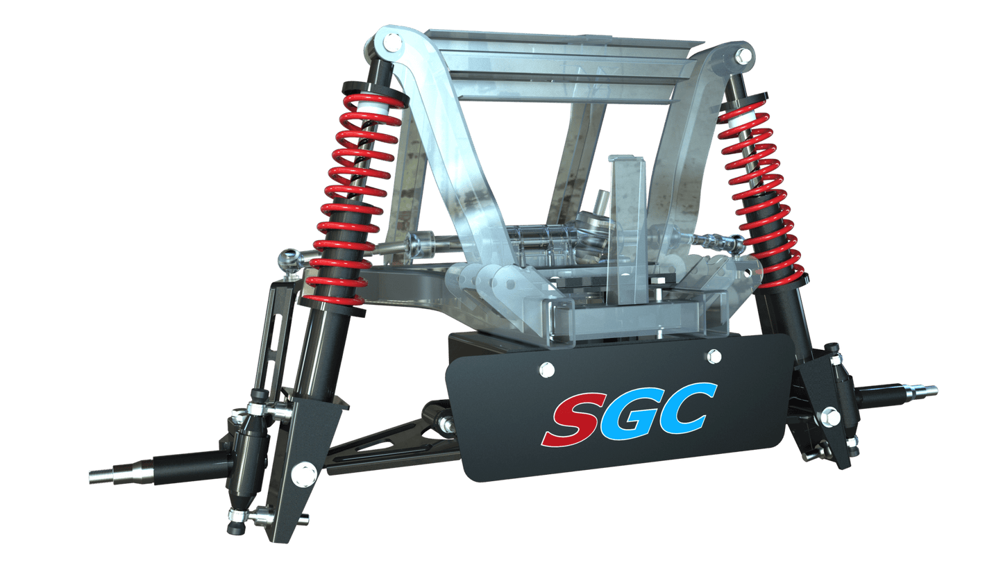 YAMAHA GOLF CART LIFT KIT LKYM08 – SGC Lift Kit – 6″ Heavy Duty Built-In Coil-Over Shocks Single A-Arm kit for Yamaha G29 (Drive) Electric or Gas