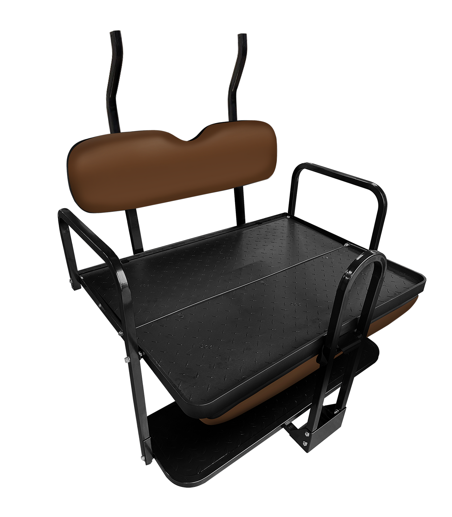 GOLF CART BACK SEATS SFPR09 – NOMAD Rear Flip Seat Frame (only) for Club Car Precedent and Tempo SC0022 – NOMAD Cushion Set - Black