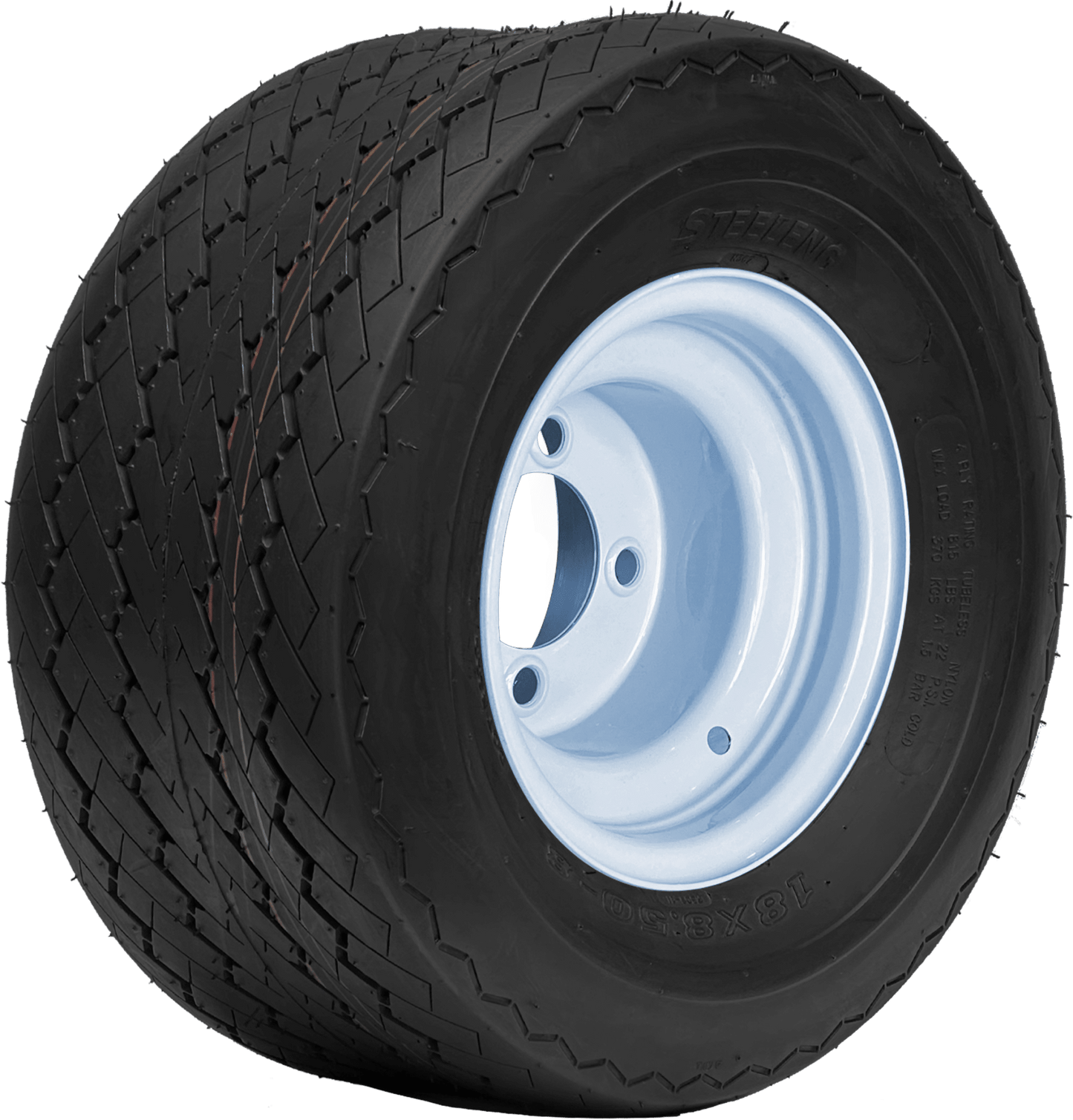 8 INCH  WHEEL AND TIRE SET of 4