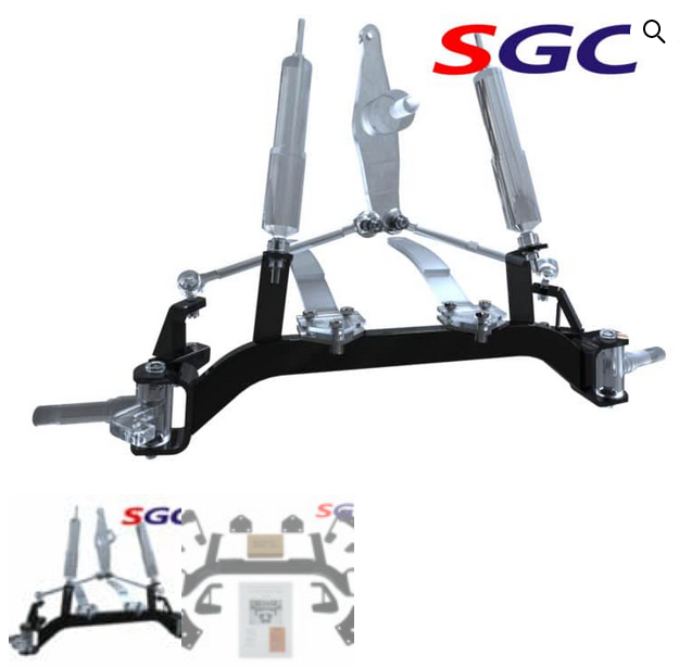 GOLF CART LIFT KIT,  14 INCH WHEEL AND TIRE BUNDLE