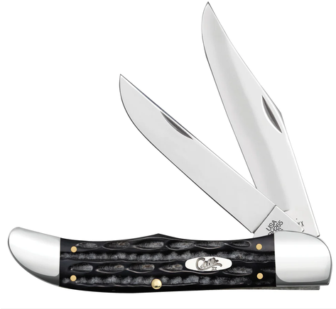 Jigged Buffalo Horn - Folding Hunter (BH265 SS) w/ Sheath