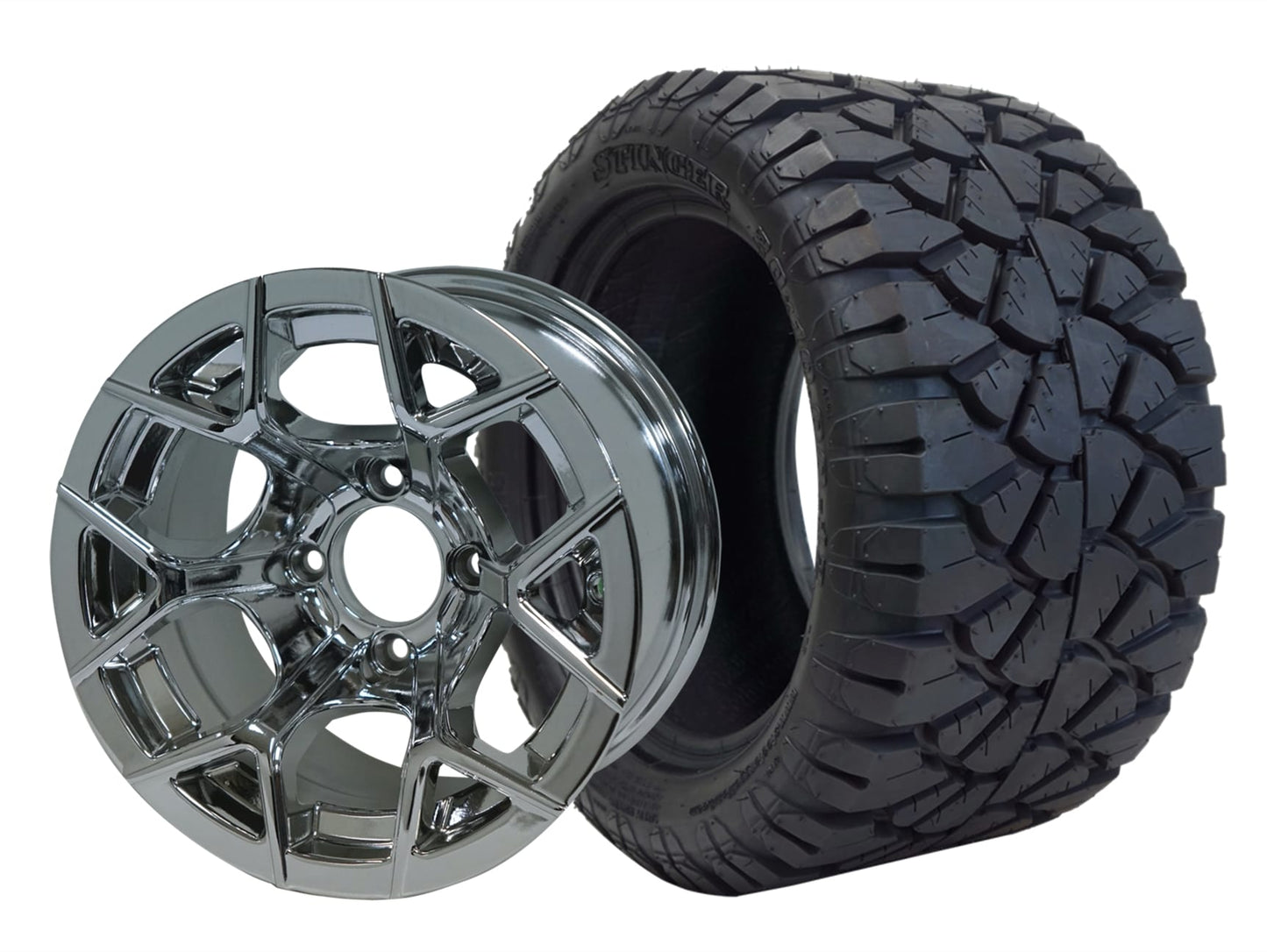 12 INCH GOLF CART WHEEL AND TIRE SET of 4