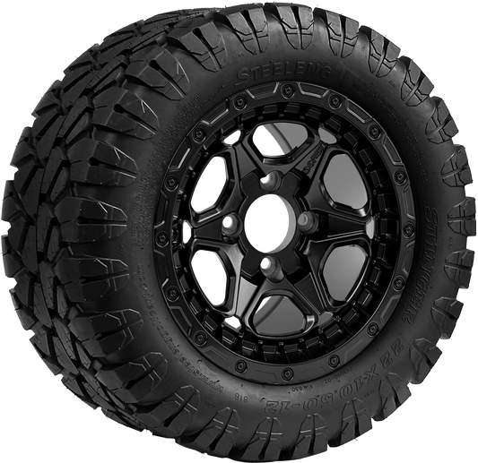 12 INCH GOLF CART WHEEL AND TIRE SET of 4