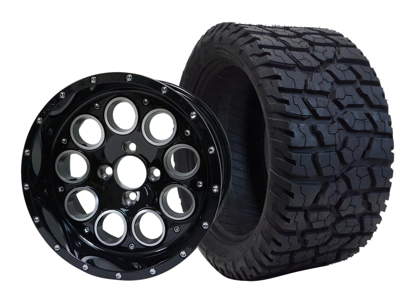 14 INCH GOLF CART WHEEL AND TIRE SET of 4