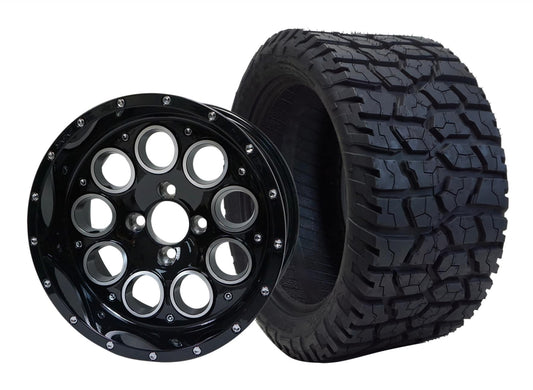 14 INCH GOLF CART WHEEL AND TIRE SET of 4