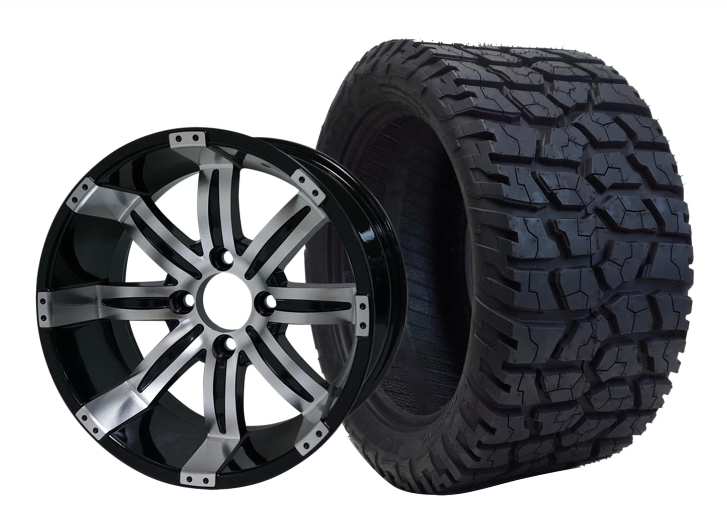 14 INCH GOLF CART WHEEL AND TIRE SET of 4