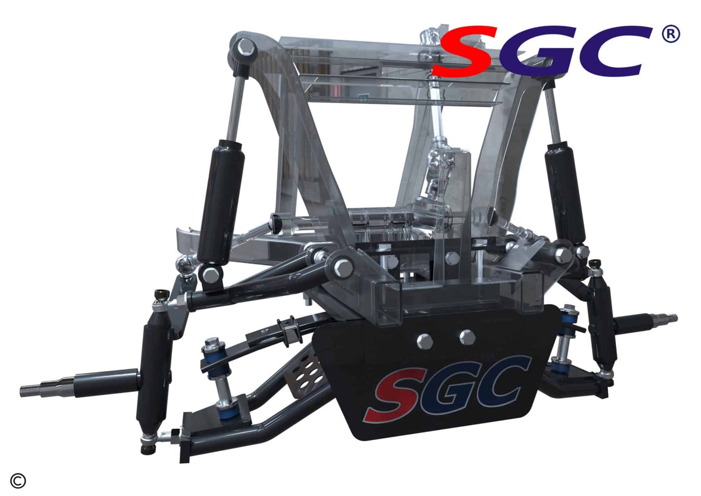 GOLF CART LIFT KIT LKYM07 LKYM07 – SGC Lift Kit – 4″ Heavy Duty Double A-Arm kit for Yamaha G29 (Drive) Electric or Gas