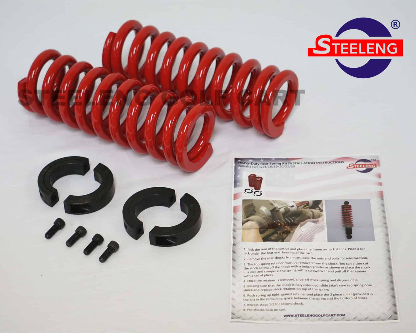 HCYM01 HCYM01 – SGC Heavy Duty Rear Coil Springs for YAMAHA G14/ G16/ G19/ G22/ G29 (Drive) Golf Carts